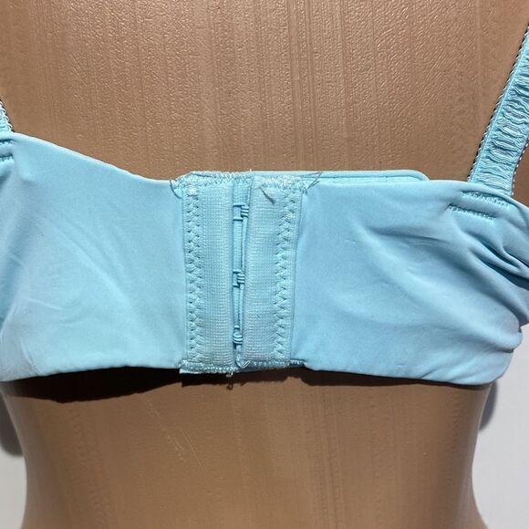 Teal Geo Mesh Push Up Bra by Secret Treasures Size 40DD - Picture 8 of 12